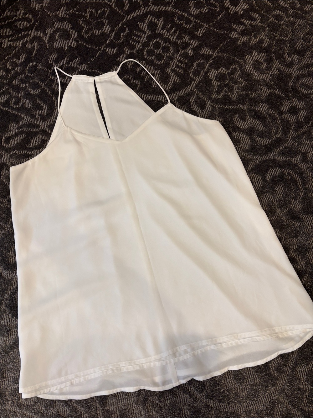 Express White Halter Tank Top